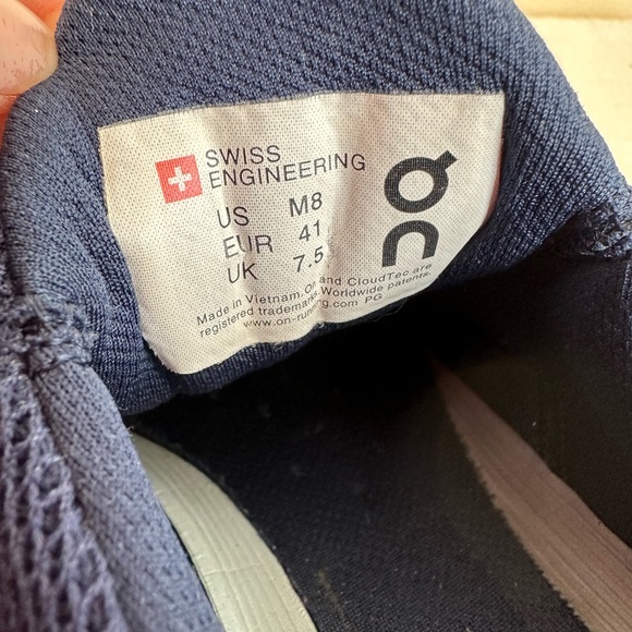 ON Cloudswift 1 Blue Mesh Running Sneakers Men’s 8 - Picture 11 of 12